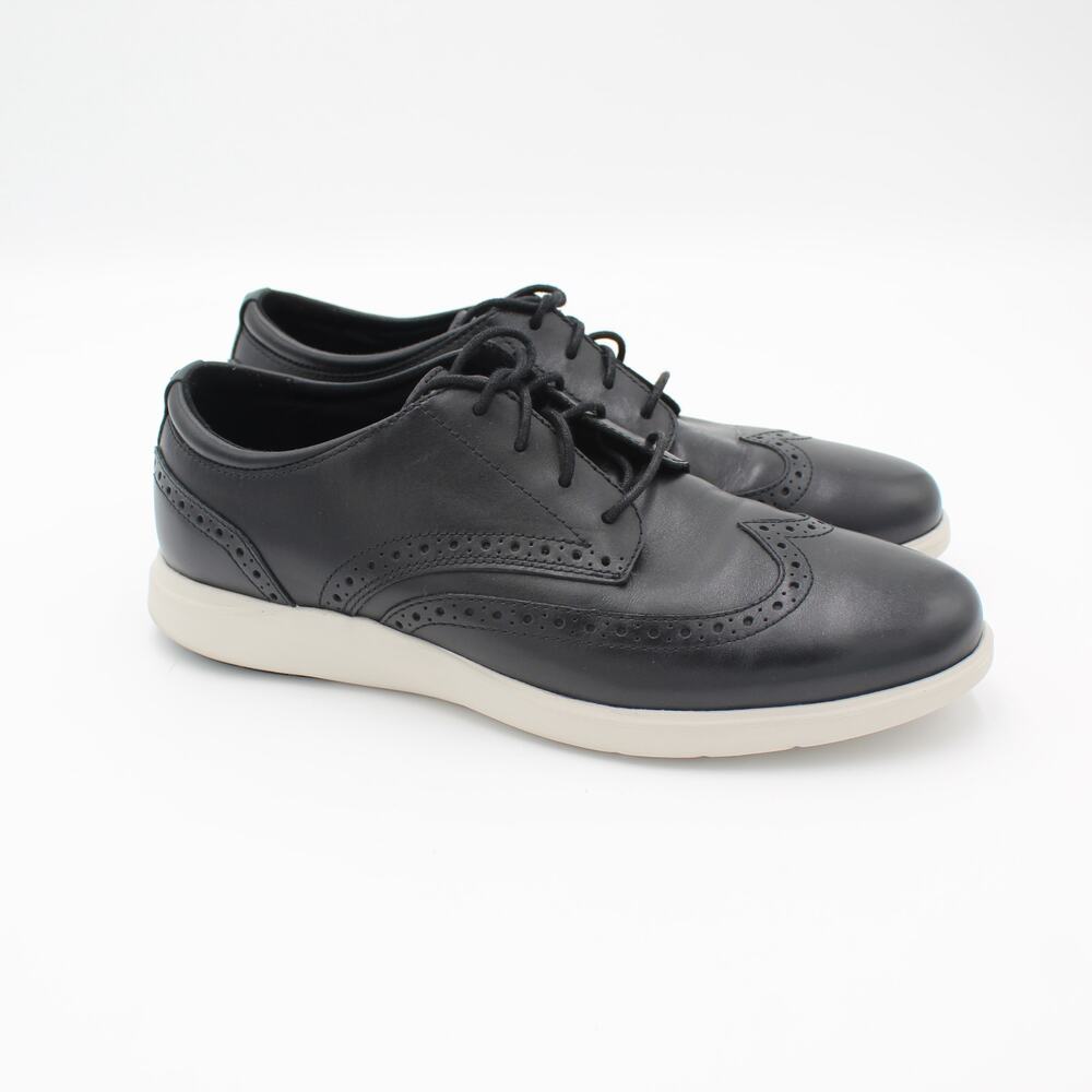 Cole Haan Wingtip Sneakers Mens Size 11 Black Leather Oxford Casual Shoes